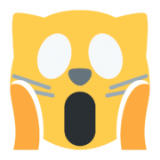 emoji, kat, overrasket